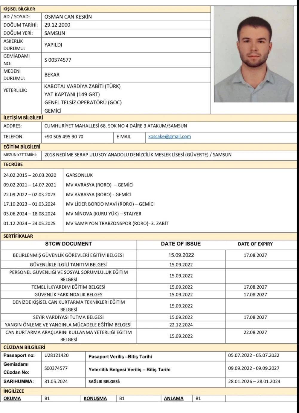 Yatlarda GEMİCİ olarak iş arıyorum. (149 GRT Yat Kaptanı)