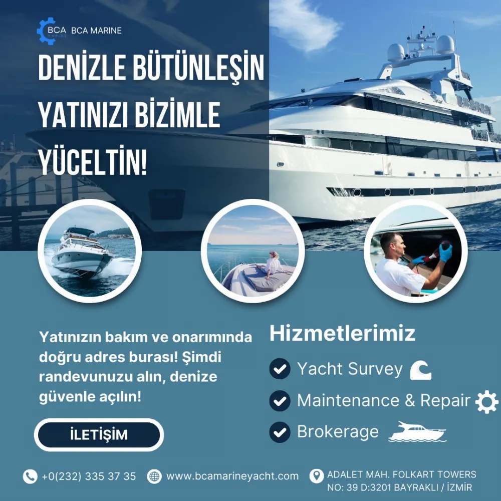 BCA Marine ile Tekne bakım-onarım , Survey ve Brokerage Hizmeti