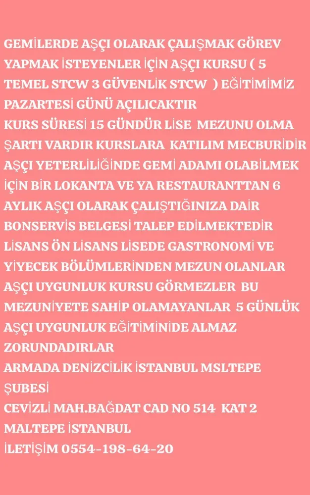 Denize olan tutkunuzu mesleğe dönüştürüyoruz.