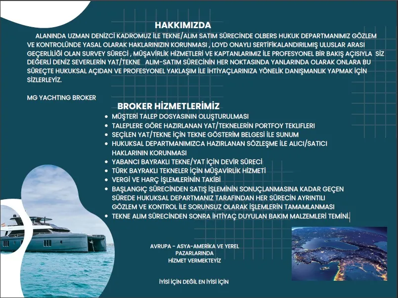 Marine Group Yachting International – Yat Satışında Profesyonel Broker