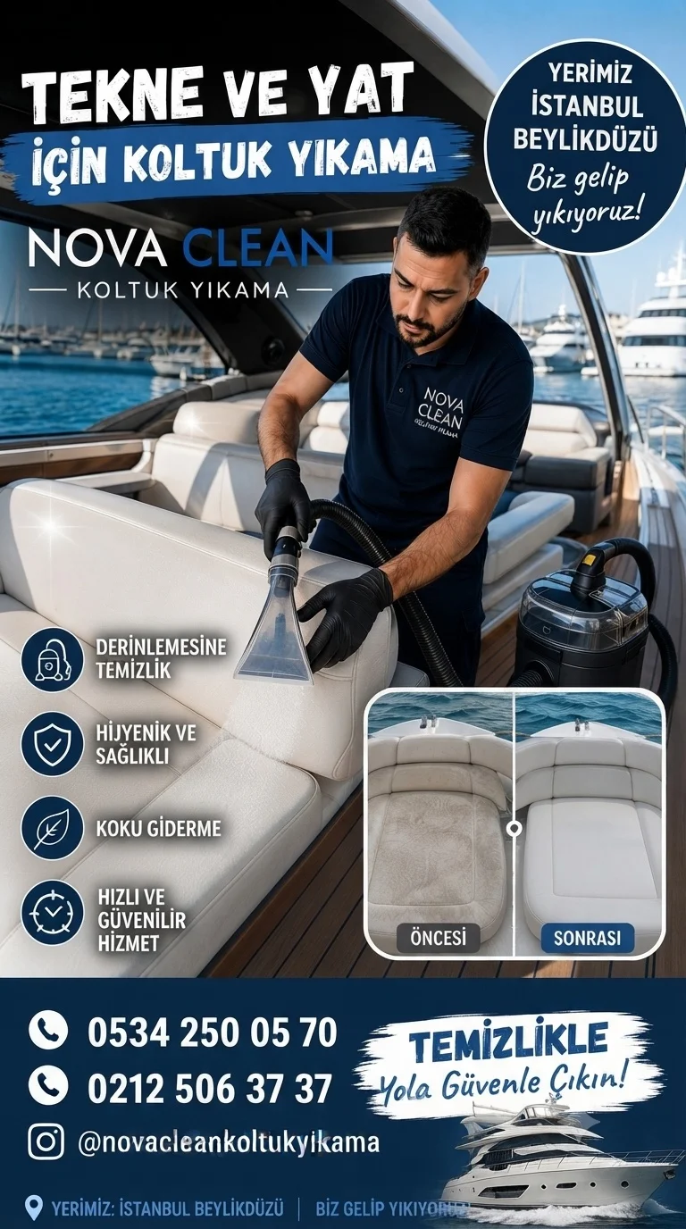Tekne Koltuk ve Minder Temizliği | Yat İç Döşeme Temizliği