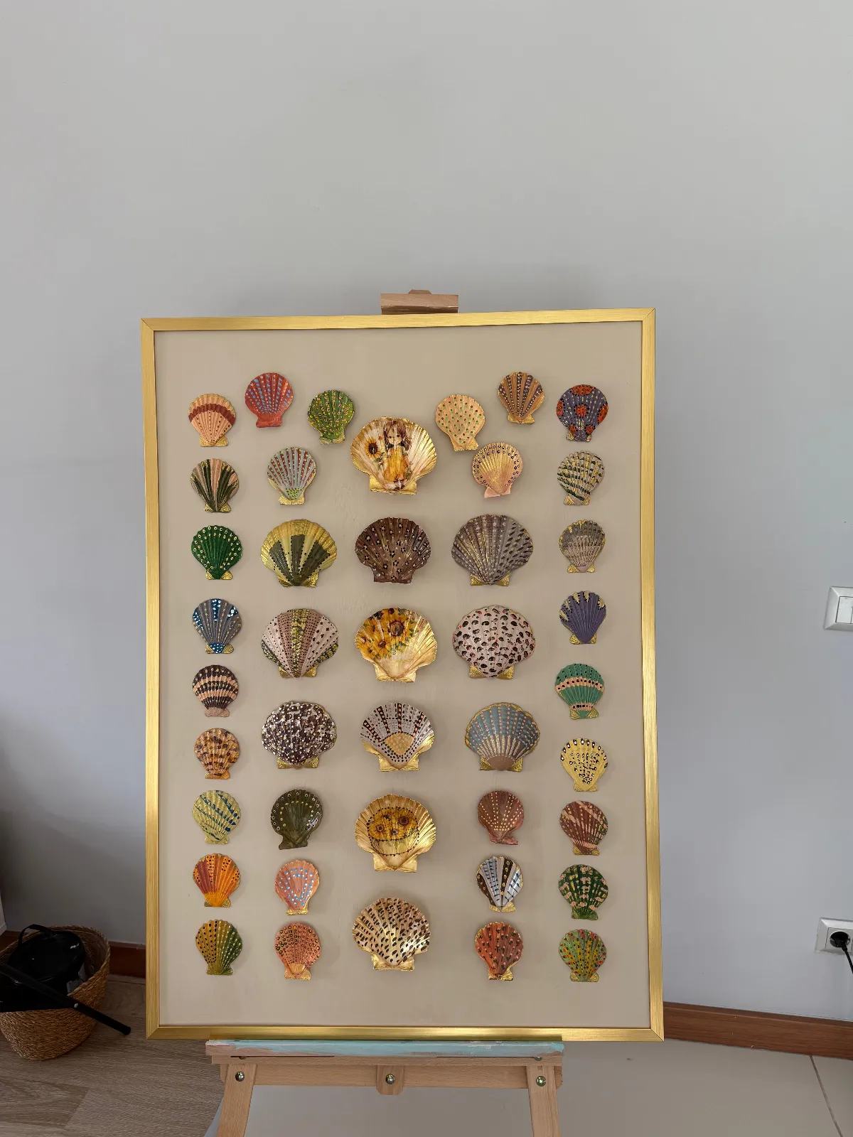 SANDS OF LİGHTS isimli Özel Tasarım Deniz Kabuğu Tablo