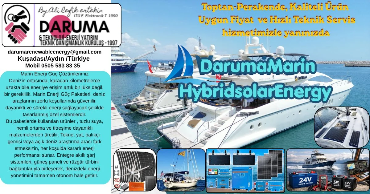 Marin Solar, Wind Enerji, Elektronik, Enerji Depolama Ekipmanları