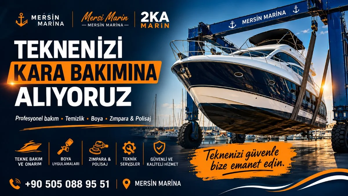 Teknenizi Kara Bakımına Alıyoruz | Mersin Marina