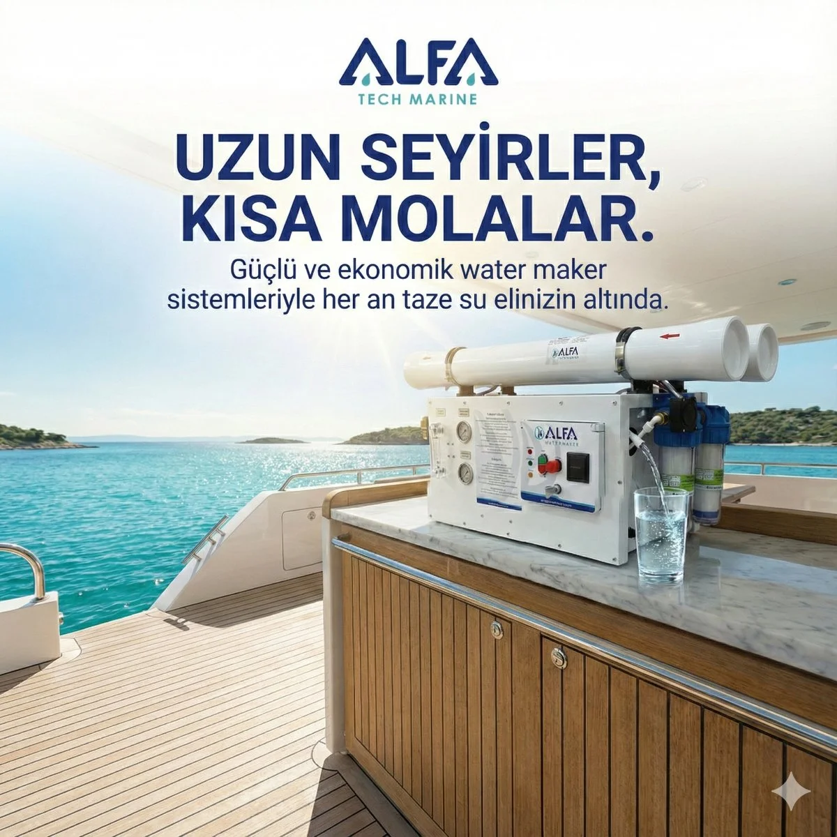 Yat ve Tekne Su Yapıcı (Watermaker) Servisi | Bakım, Onarım, Teknik Destek