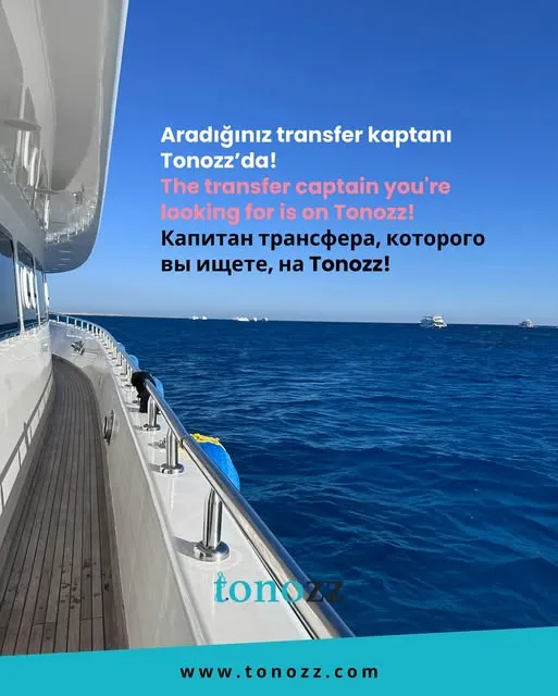 Tonozz'da deneyimli transfer kaptanları sizi bekliyor !