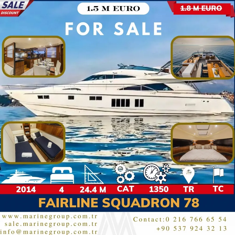 FAIRLINE SQUADRON 78 - 2014 - Marine Group Yachting International